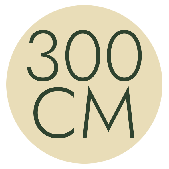 300 cm