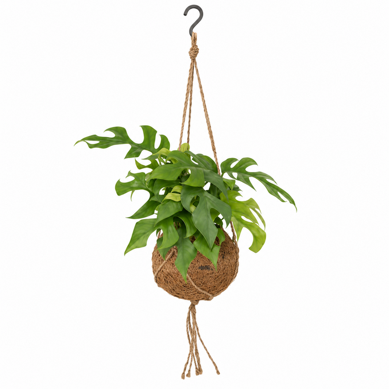 Kokodama Monstera Minima Hang (Gatenplant) 2 stuks